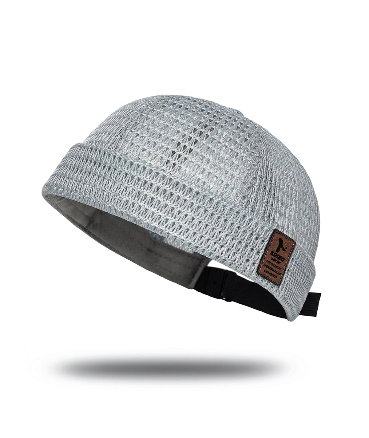 Brimless Cap For Men, Breathable Mesh Docker Hat, Lightweight Summer Streetwear Skull Cap BrickRed