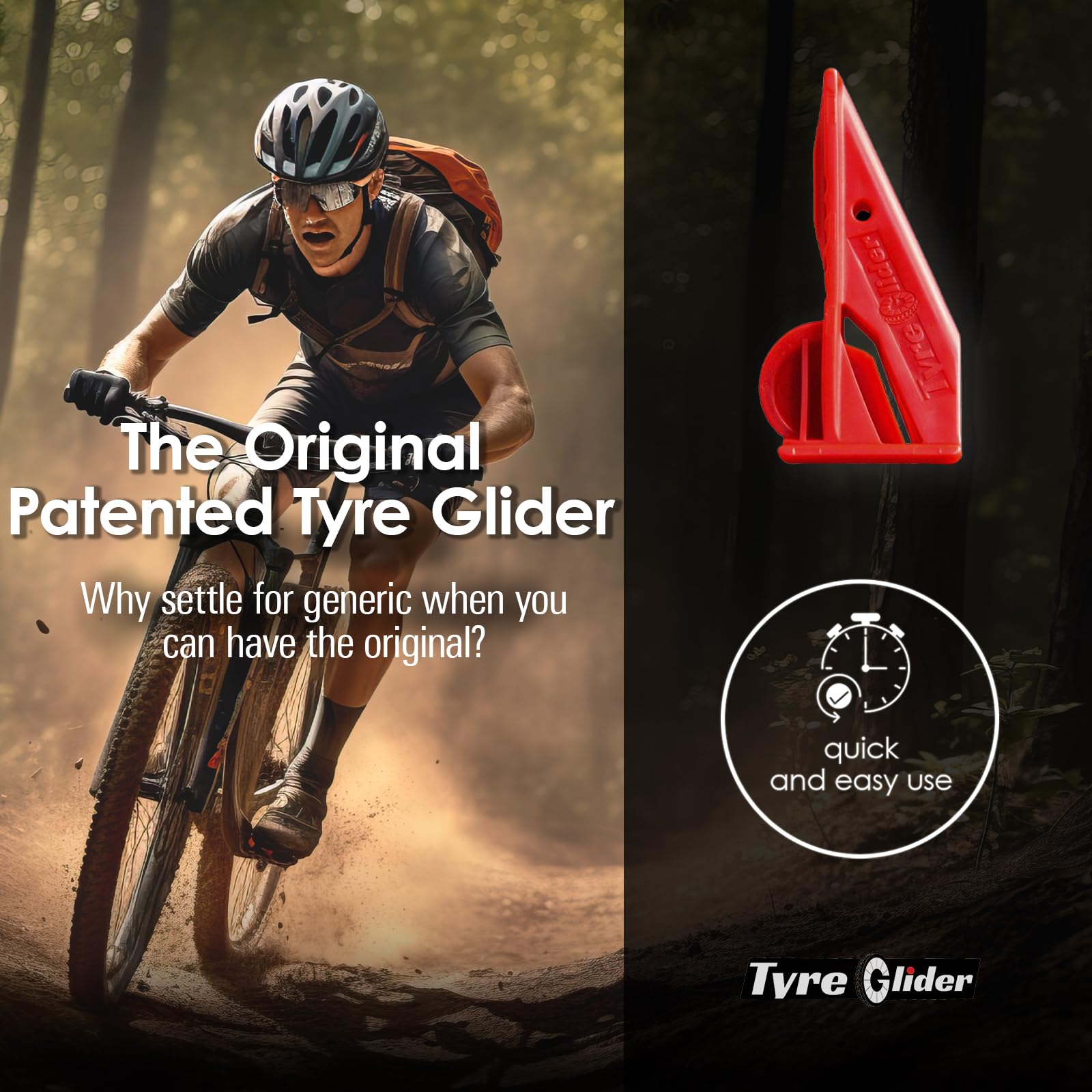 Tyre Glider  The Next Gen Tire Lever  Bike Tire Levers  Tyre Tool For Bicycles  For All Tire Widths Including Mountain, Road & G