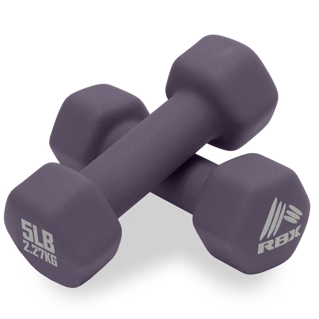Rbx Weights Dumbbells Set - Neoprene Arm Weights With Non-Slip Grip, Strength Training Equipment Workout Weights For At Home Or 