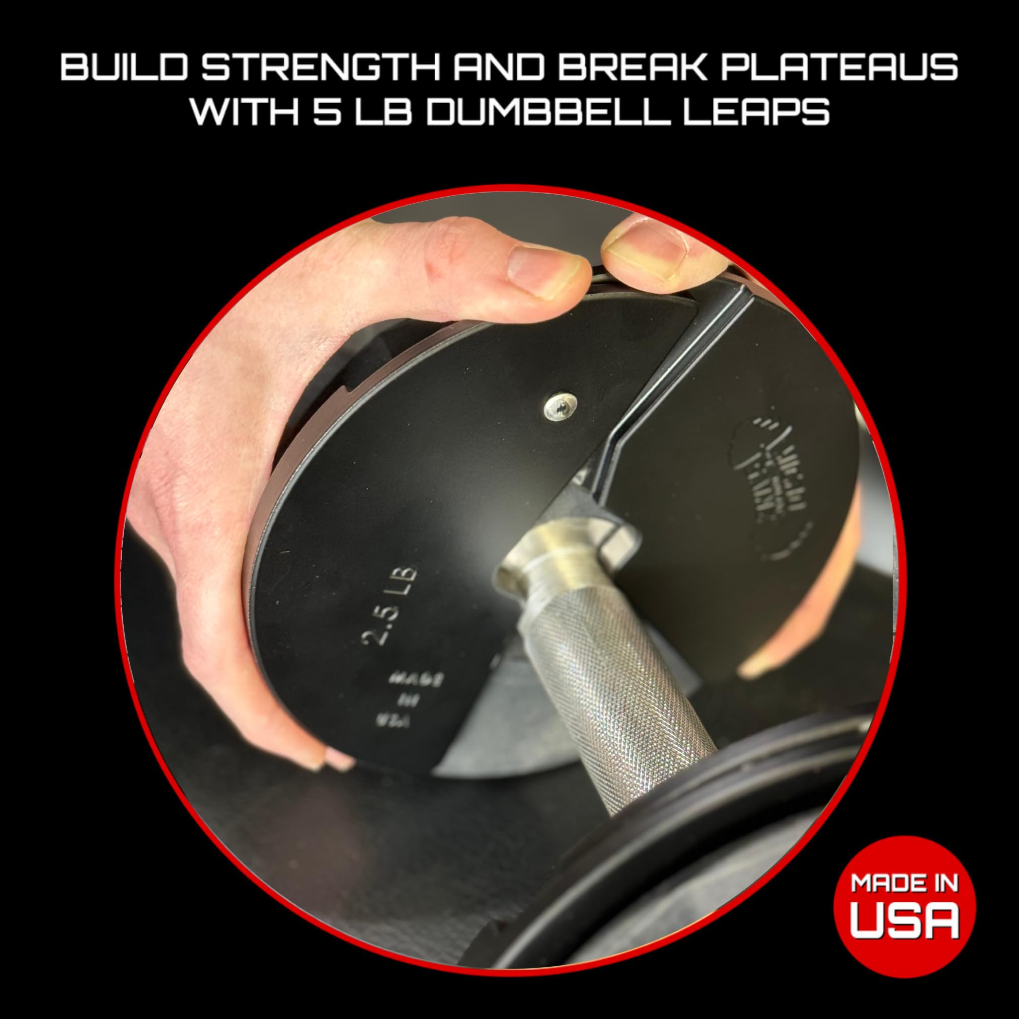 Micro Gainz Dumbbell Fractional 2.5 Lb Weight Plate, Ideal For Micro Loading, Choose 2 Or 4 Piece Fractional Weight Plates, Desi