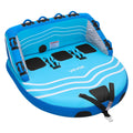 VEVOR Towable Tubes for Boating, 3-Rider Inflatable Towable Tube for Boat to Pull, 510 lbs Capacity Water Sports Boating Tubes -