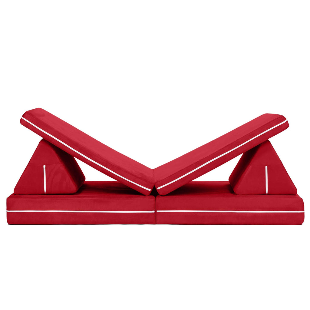 Jaxx Zipline Playscape - Imaginative Furniture Playset For Creative Kids, Cherry
