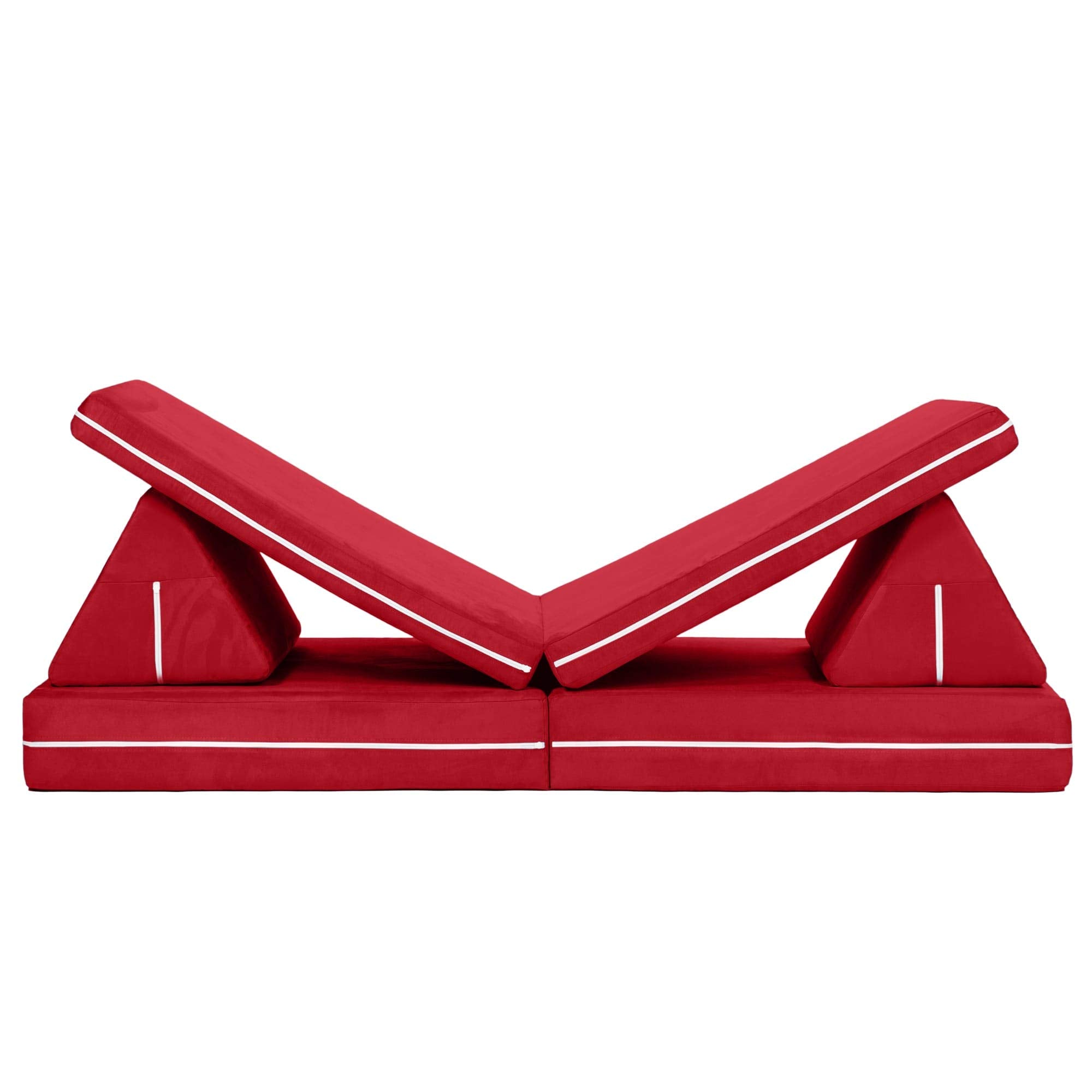 Jaxx Zipline Playscape - Imaginative Furniture Playset For Creative Kids, Cherry
