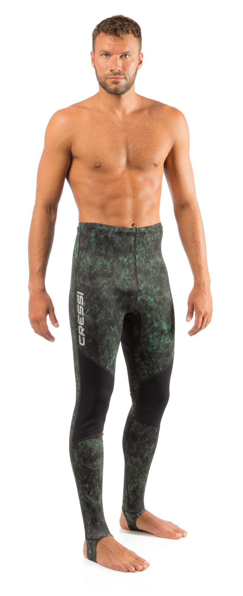 Cressi Hunter Rash Guard Pants, Camo Green, S