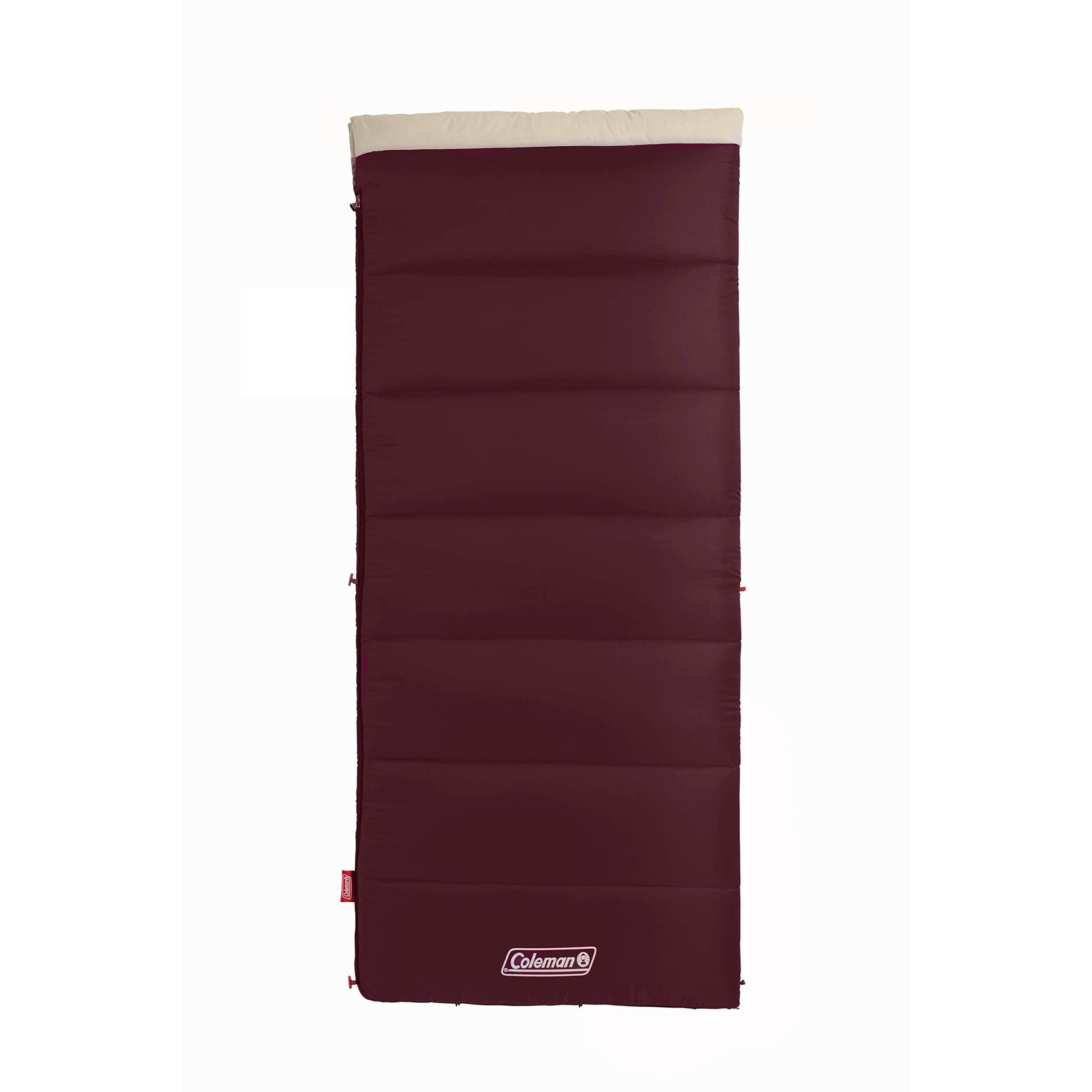 Coleman Autumn Glen Sleeping Bag, 30?F/40?F/50?F Lightweight Sleeping Bag For Adults, No-Snag Zipper With Stuff Sack Included, M