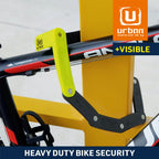Urban Ur469Y Folding Bike Lock, Security Fold Chain Heavy Duty Electric Scooter Lock Bicycle Easy Mounting With Bracket, Scooter