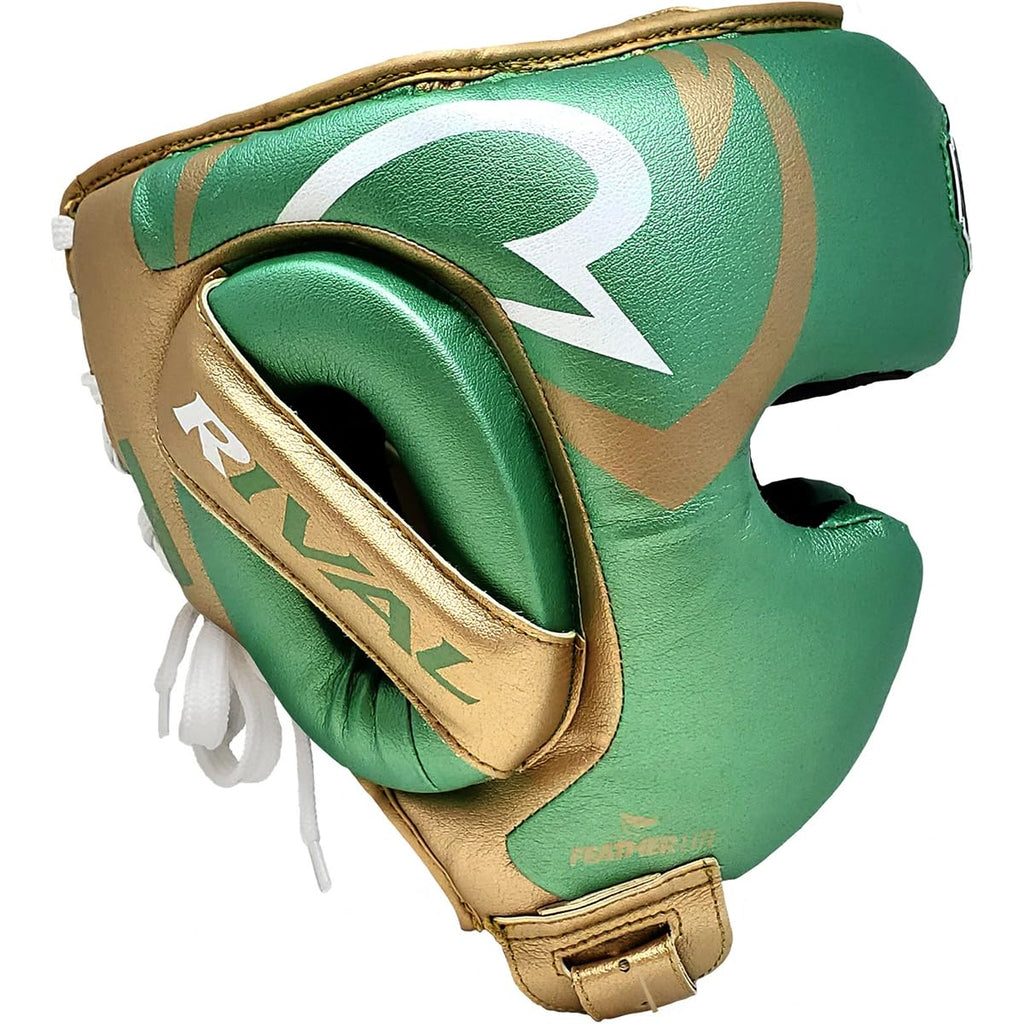 Rival Boxing Rhg100 Professional Headgear - Lightweight Construction With Wide, Lateral Eye Opening For Maximum Visibility