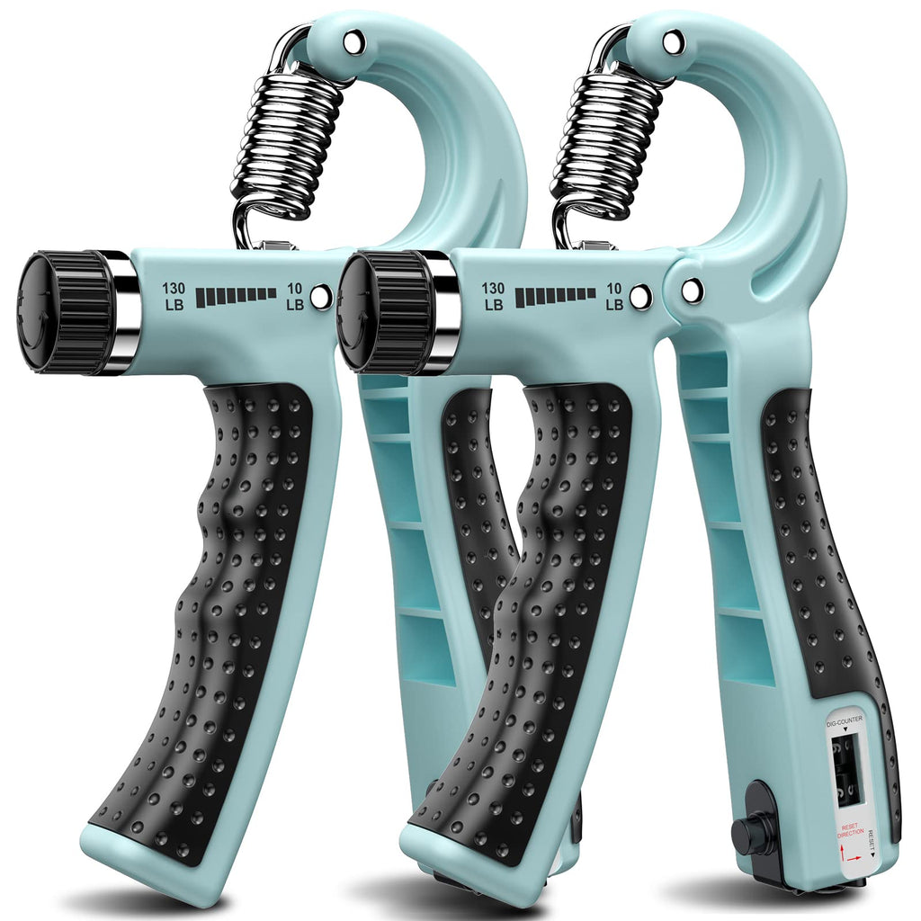 Kdg Hand Grip Strengthener 2 Pack Adjustable Resistance 10-130 Lbs Forearm Exerciser
