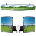 10L0L Newest Golf Cart Folding Side Mirror And Panoramic Rear View Mirror Kit For Ezgo, Club Car, Yamaha,Golf Cart Accessories,