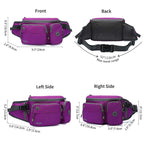 Tudequ Dog Walking Fanny Pack Large Hiking Waist Pack Waist Bag With 2 Hidden Water Bottle Holder For Men Women,Water Resistant