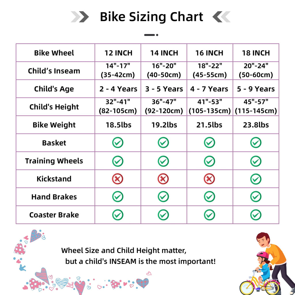Joystar 18 Inch Girls Bike For 5 6 7 8 9 Years Old Kids Bike For Ages 5-8 Years Girls With Training Wheels And Basket 18'' Child