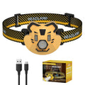COSOOS LED Rechargeable Headlamp for Kids Flashlight Camping Gear, Outdoor Head Lamp for Boy Girl, 2.6oz Lightweight Headlight, 