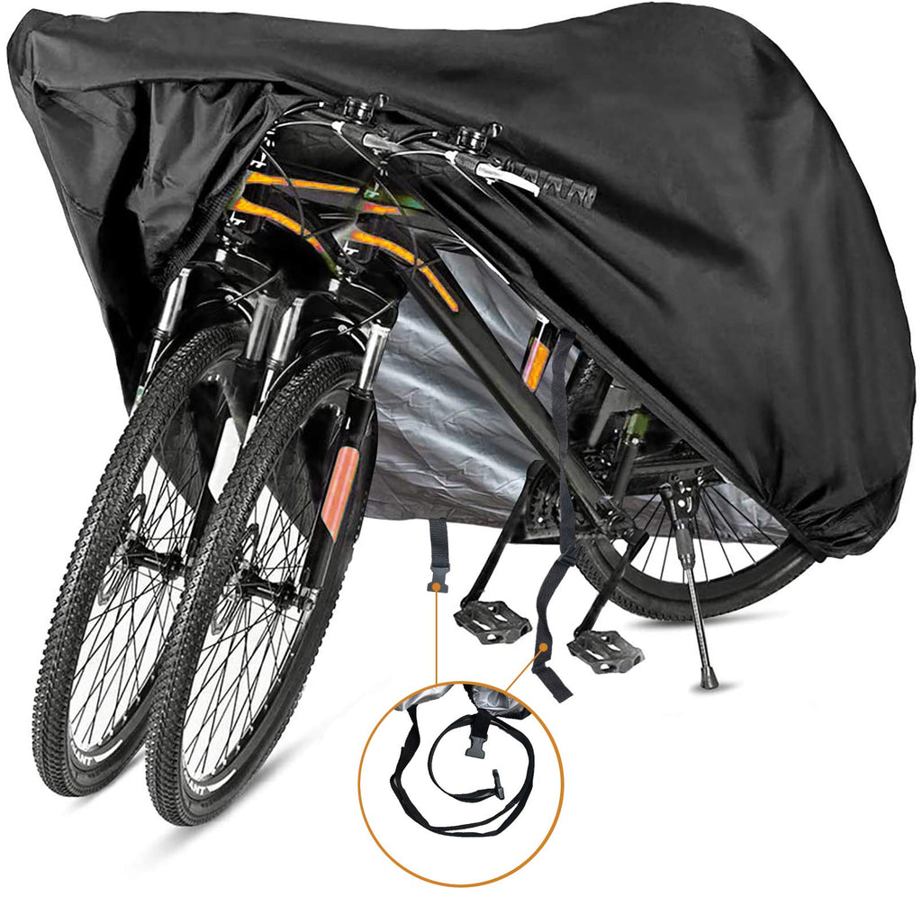 Szblnsm Bike Cover For 1, 2 Or 3 Bikes - Outdoor Waterproof Bicycle Covers - 420D Heavy Duty Ripstop Material Offers Constant Pr