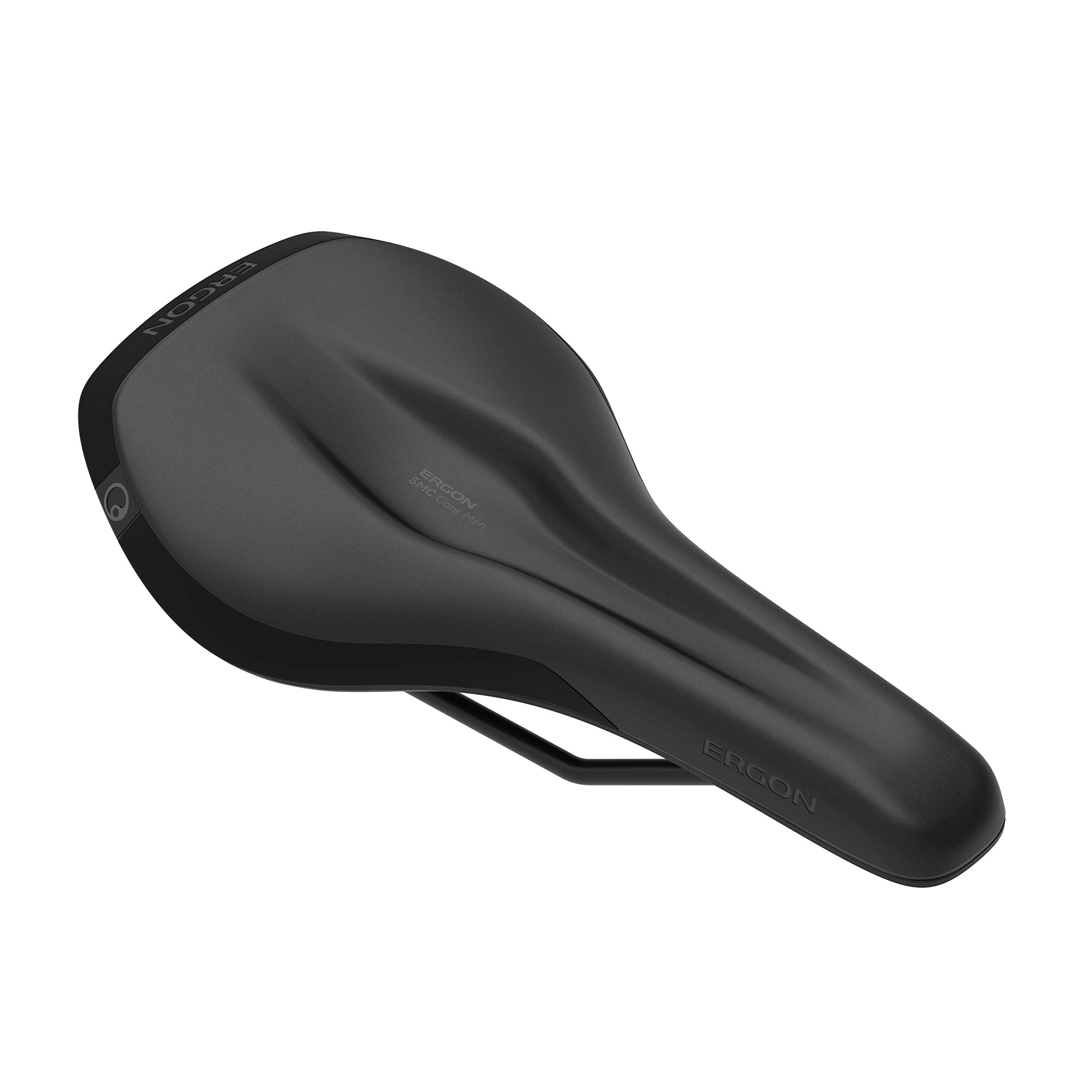 Ergon Smc Core Men'S Bike Saddle, Ergonomic, Mountain Mtb/Touring, Innovative Floating Seat, (1) Saddle, Black Medium/Large