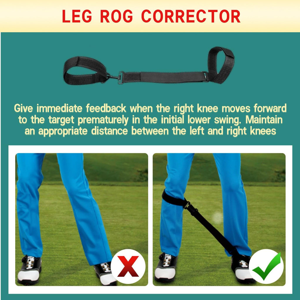 Muskulo Monstro Golf Swing Trainer Aids Set, Golf Posture Correction Tools, 6 Pcs-Arm Band, Elbow Correction, Wrist Hinge Traine