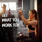 Yes4All Rubber Rotating Double D Row Handle Cable Attachment For Weight Workout, Cable Machine Accessories For Home Gym