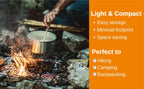 Begrit Backpacking Camping Cookware Mini Picnic Camping Cooking Mess Kit With Pot And Pan Set For Hiking 8Pcs Set