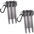 Sonwyoung 2 Pack Plastic Dart Case with Lock Buckle Portable Hard Steel Dart Carrying Case Soft Tip Darts Holder Transparent Pro
