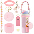 Compatible for Owala Accessories Bundle: Silicone Boot for 24oz & 32oz Bottles, Charms, Handle, Strap, Rubber Bottoms, and Decor