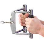 Black Mountain Products Cable Machine Attachment Combo - V Bar And Tricep Rope, Silver