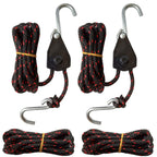 Sentry Ratchet Kayak And Canoe Bow And Stern Tie Downs 1/4'' Grow Light Heavy Duty Adjustable Rope Hanger (2-Pack)