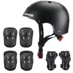 Celoid Kids Helmet Pad Set,Adjustable Kids Skateboard Bike Helmet Knee & Elbow Pads Wrist Guards 5-8 Years Kids Protective Gear 