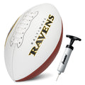 Franklin Sports Nfl Baltimore Ravens Autograph Football - Official Size White Panel Souvenir Football For Autographs + Signature