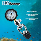 H2Odyssey Yoke Pressure Tester - Scuba Diving Gauge