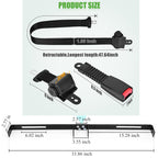 10L0L Golf Cart Belts Bracket Kit, 42 In Retractable Seat Belts For Yamaha, Ezgo Txt & Rxv, Club Car Ds, Club Car Perfect