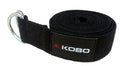 Kobo Yoga Strap 7.5 Feet Length For Safe, Perfect & Challenging Yoga Posture  Black Exercise & Fitness