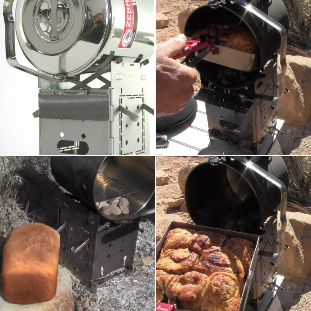 Firebox Bushcraft Camp Stove Kit - Wood Burning/Multi Fuel - Collapsible/Folding - Portable Campfire - Model Gen 2 5 Inch / G2-5