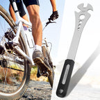 Oumers Bike Pedal Wrench, Bicycle Pedal Removal Spanner With Extra Long Handle, Multi-Use 15Mm,9/16 Pedal Removal Tool And 10Mm/