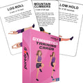 Puredrop Gymnastics Training Equipment Aid Cards: Great Training Drills For Solo Practice. Exercises And Workouts For At Home. F