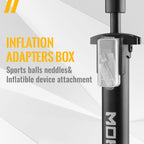 Mohegia Bike Floor Pump With Gauge,Air Bicycle Pump Inflator With High Pressure 160 Psi,Fits Schrader And Presta Valve