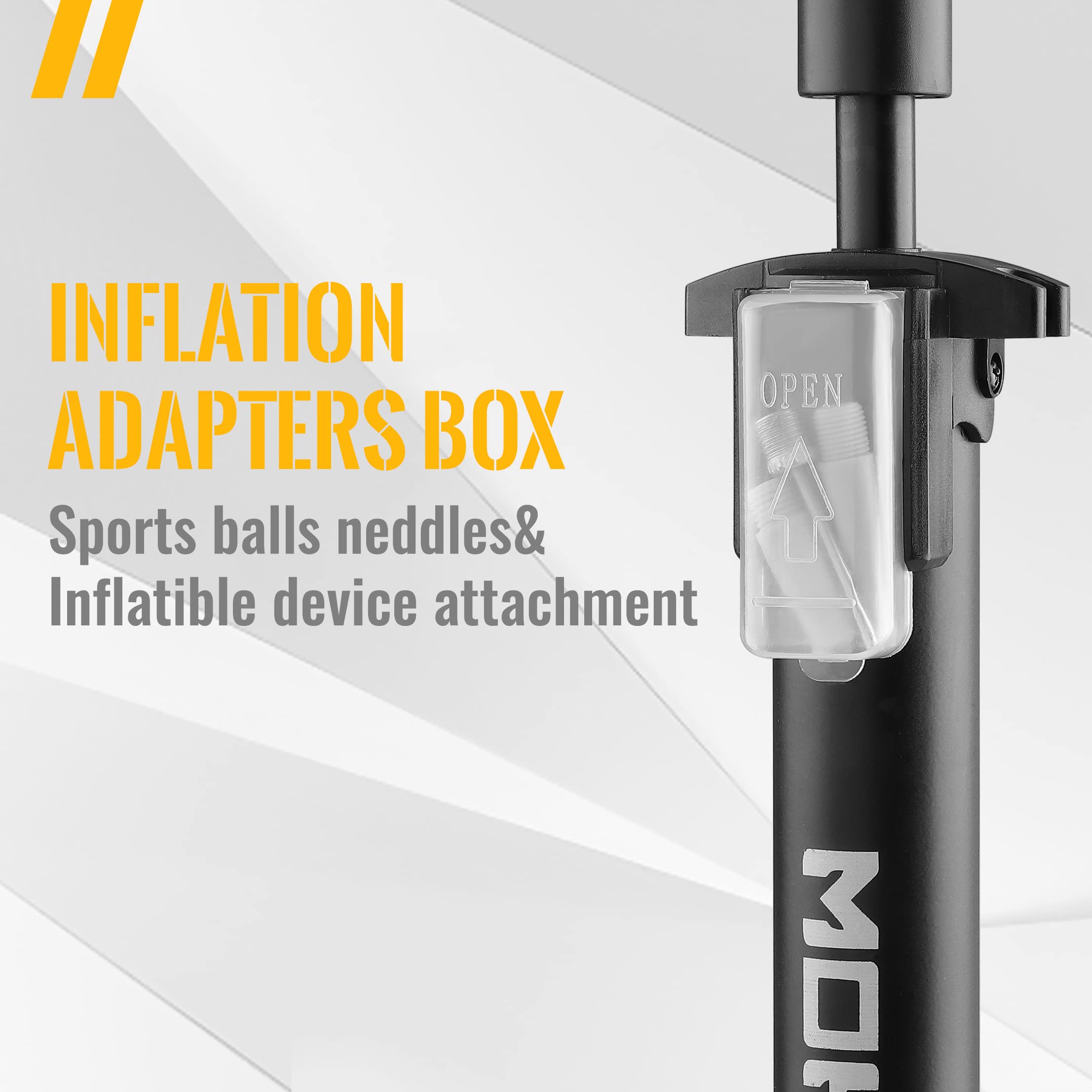 Mohegia Bike Floor Pump With Gauge,Air Bicycle Pump Inflator With High Pressure 160 Psi,Fits Schrader And Presta Valve