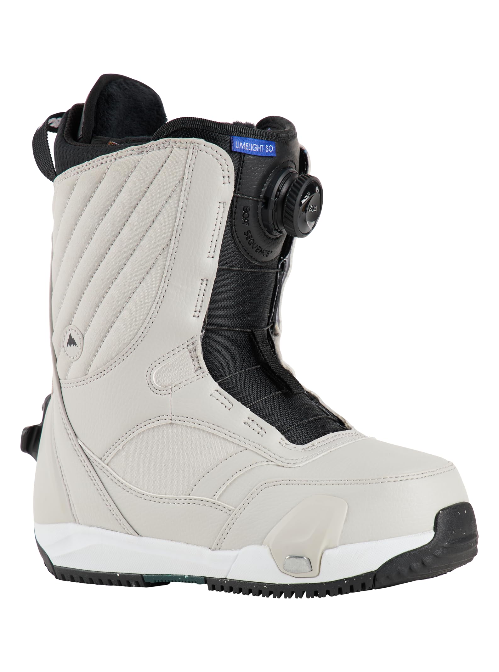 Burton Women's Limelight Step On Snowboard Boots, Gray Cloud, 7.5