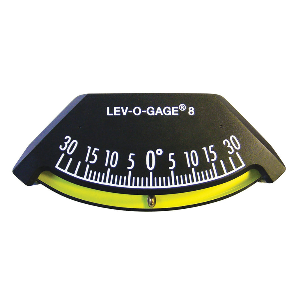 Sun Company Lev-O-Gage 8 - Heel Angle Clinometer | High-Resolution Clinometer For Modern Boats | Mounts On Bulkhead