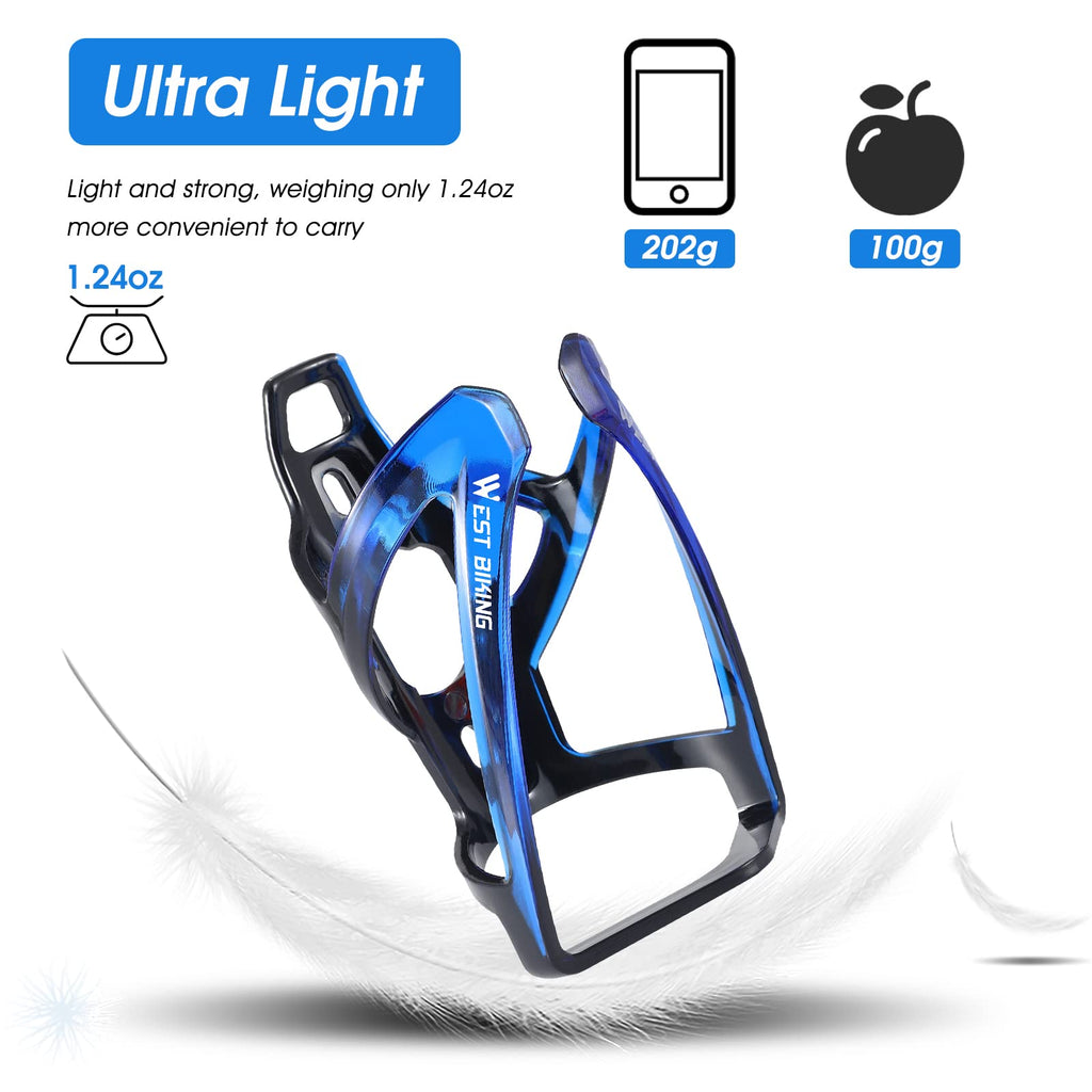 Bike Water Bottle Cage, Durable Ultralight Plastic Water Drink Holder Rack, Lightweight Pc Water Bottle Holder For Bicycle, Cycl