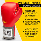 Everlast Pro Style Training Gloves (Red, 14 Oz.)