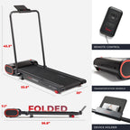 Sunny Health & Fitness Treadpad       Nimble Compact Dual Mode Walking/Running Treadmill With Convenient Remote Control & Exclus