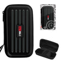 CyeeLife Dart Case - Carrying Case for Steel or Soft Tip Darts, Holds 3 Darts and Extra Accessories, Built-In Storage Tubes and 