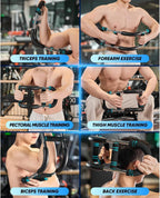 Saker Twister Arm Trainer, 40-100Lb Adjustable Chest Workout Equipment Power Twist Arm Trainer, Forearm Strengthener, Portable S