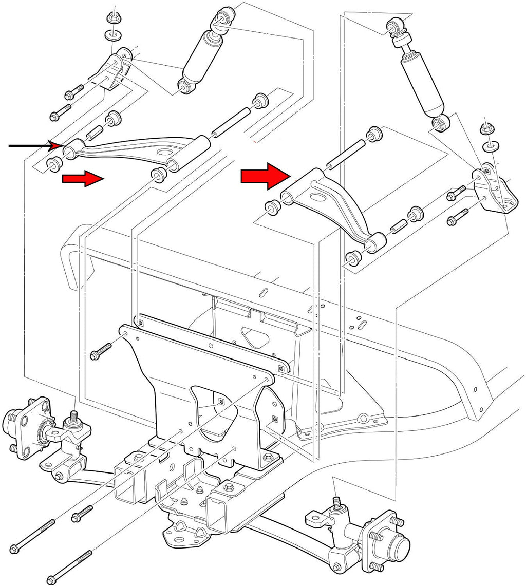 Dr.Acces Golf Cart Control Arm Delta A-Plate 2Pcs For Club Car Precedent (2004+) Replaces#102287301/103388501
