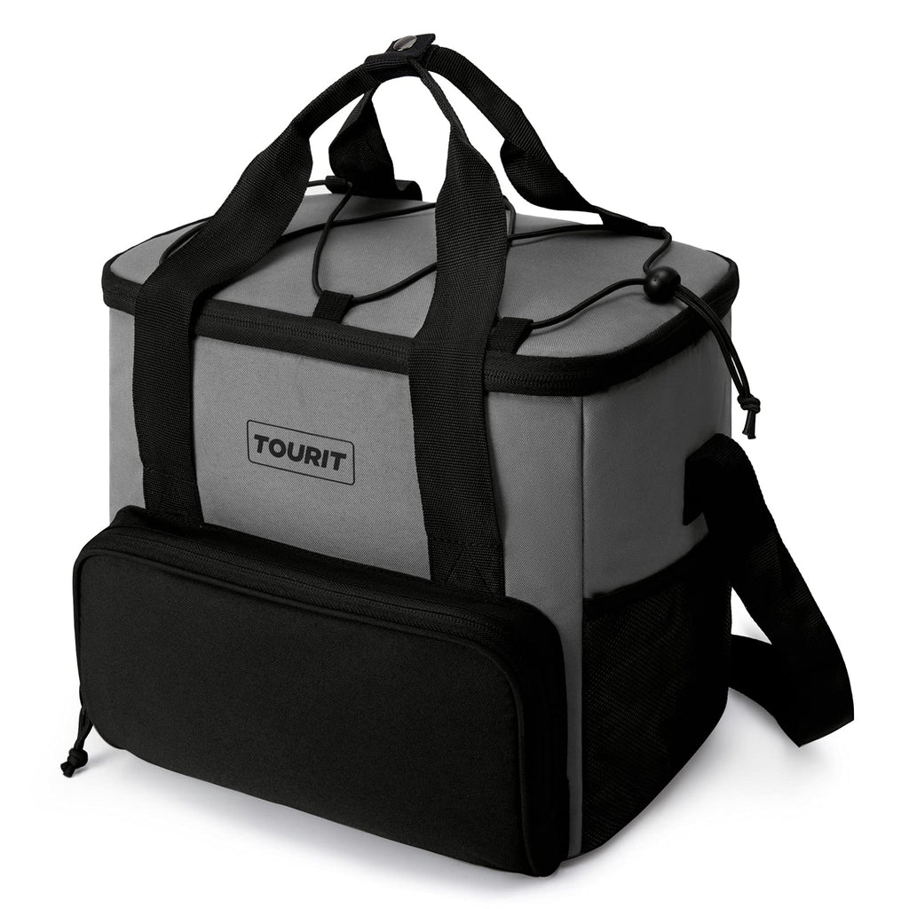 Tourit Cooler Bag 24-Can Insulated Soft Cooler Lunch Coolers Portable Cooler Bag 14.6L For Picnic, Beach, Work, Trip, Daily,Grey
