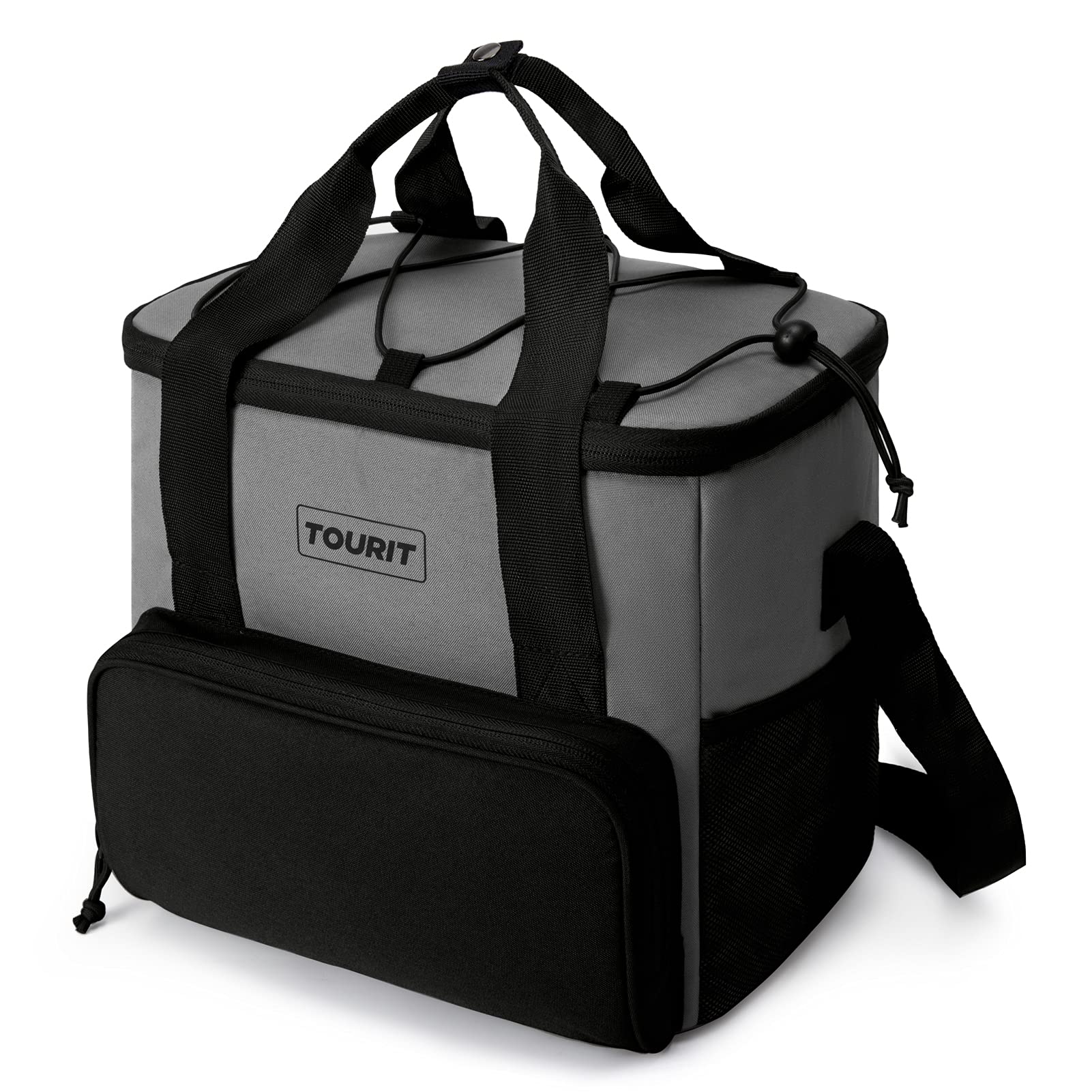 TOURIT Insulated Soft Cooler Bag 24-Can 14.6L Portable Lunch Cooler Bag for Outdoor, Work, Travel, Grey