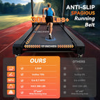 8.7MPH Treadmills for Home, Auto-Folding Walking Pad with 0-15% Incline, 3.5HP Motor Supports 300lbs, Bluetooth & Pulse Monitor