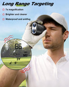 1200 Yards Range Finder Golf, 7X Magnification Golf Rangefinder with Slope, Laser Range Finder with Flag Lock, 0.5 Yard Accuracy