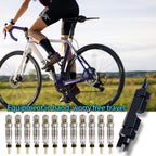 12Pcs Presta Valve Core Bike Bicycle Valve Core Removal Tool Mtb Tire Valve Stem Repair, Valve Core Replacements Set, Presta & S