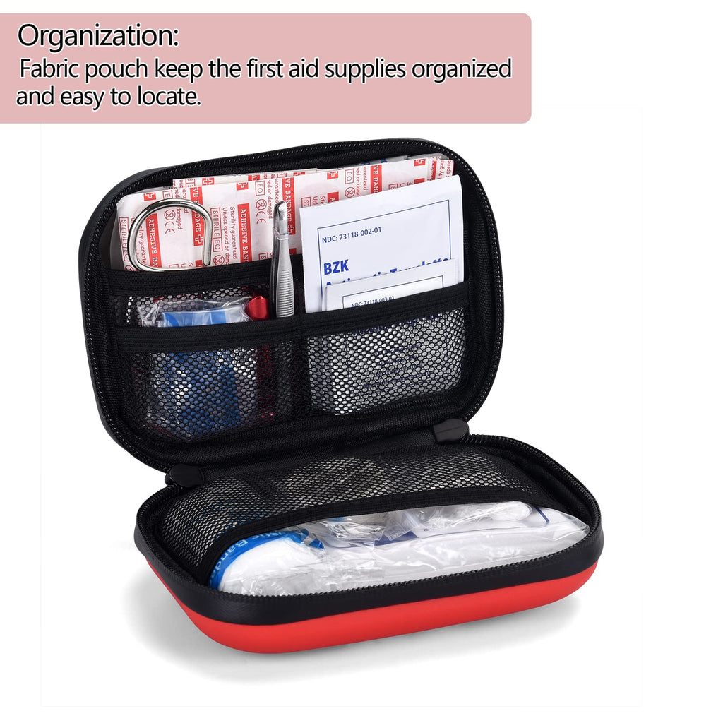 ?2023 New?Portable Small First Aid Kit Compact Medical Kits With With Compartments Eva Case For Car, Home, Outdoors, Sports, Cam