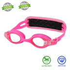 Ruigao Kids Swim Goggles Age 2-6, Toddler Goggles No Hair Pull,Child Goggles Padded Headband (1Pk - Pink)